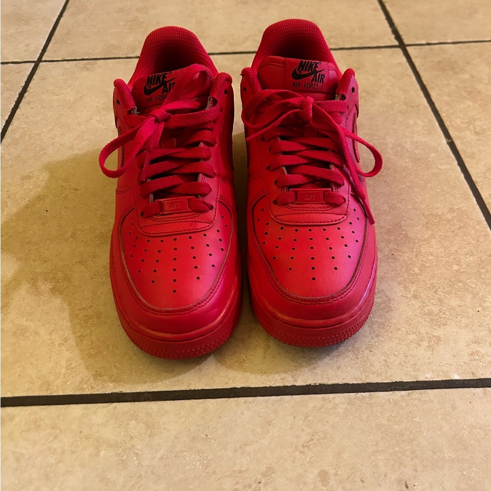 Nike Air Force 1 Red Sneakers